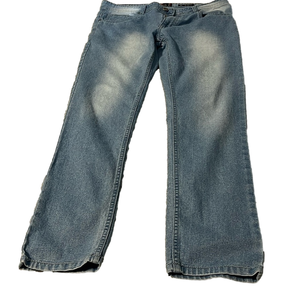 Distressed jeans, Bianco size 34 slim fit light denim EUC